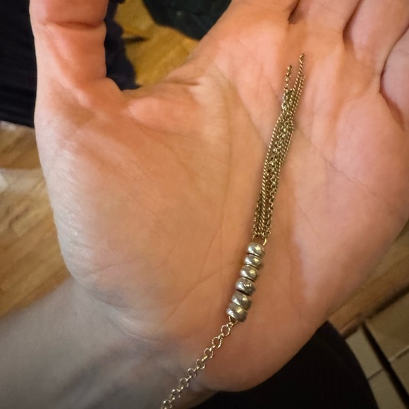 Free People Gold Lariat Necklace - Picture 2 of 3